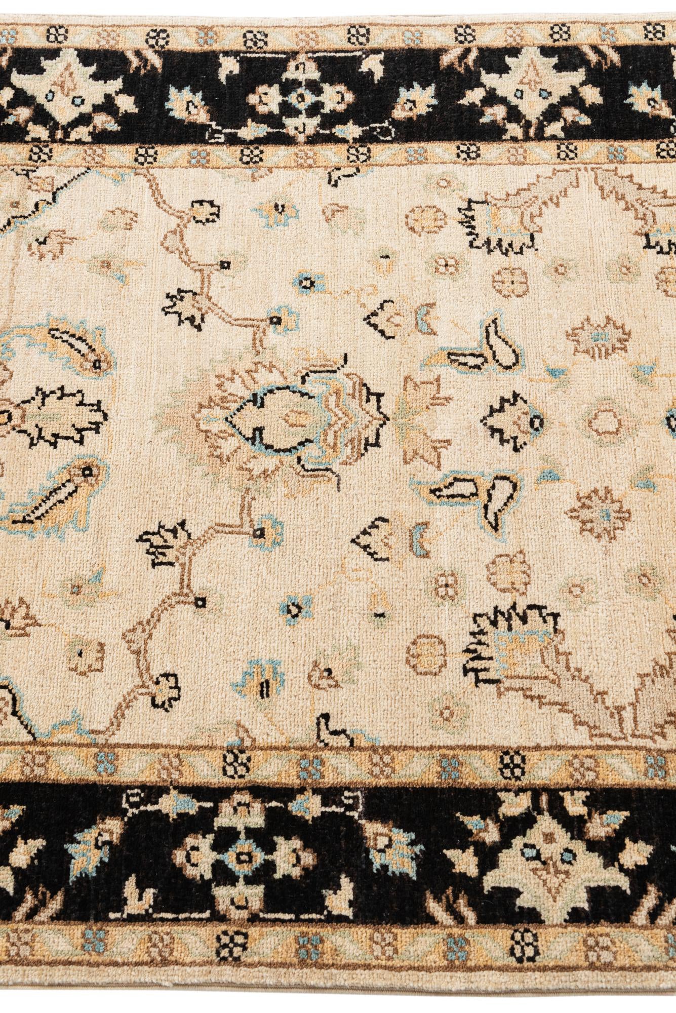 3' 3 x 17' 1 Hand Knotted Peshawar Ziegler Runner Rug