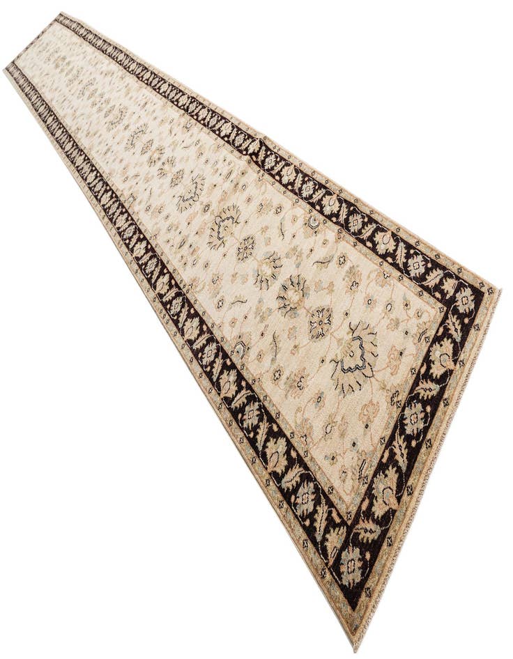 Detail image of 3' x 19' 4  Hand Knotted Peshawar Ziegler Runner Rug