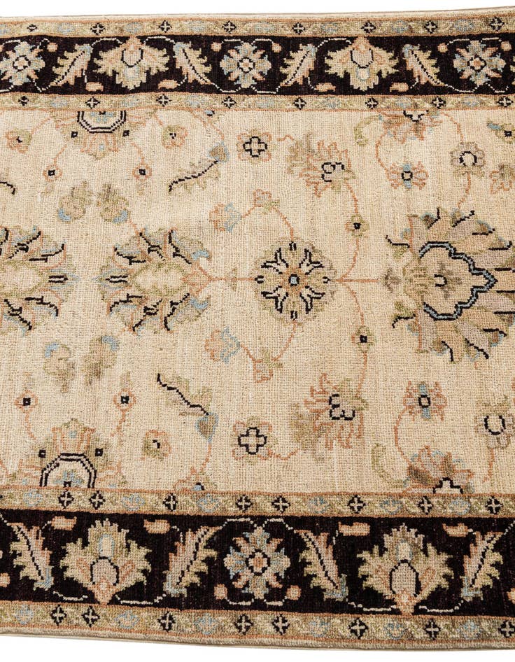 Detail image of 3' x 19' 4  Hand Knotted Peshawar Ziegler Runner Rug