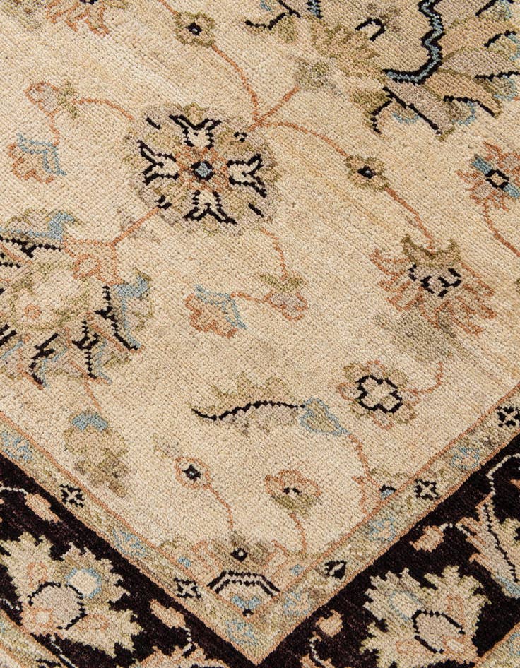 Detail image of 3' x 19' 4  Hand Knotted Peshawar Ziegler Runner Rug
