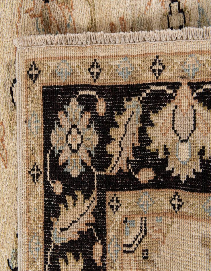 Detail image of 3' x 19' 4  Hand Knotted Peshawar Ziegler Runner Rug