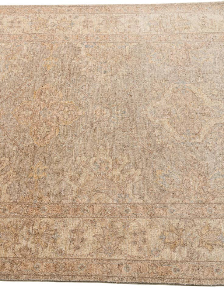 Detail image of 4' 1 x 19'  Hand Knotted Peshawar Ziegler Runner Rug