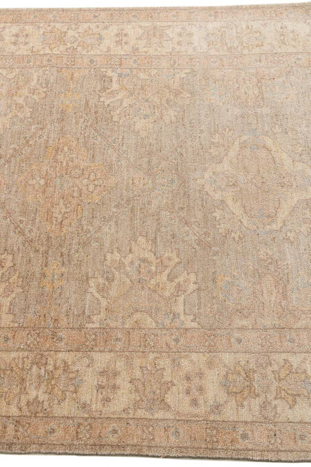 Detail image of 4' 1 x 19' Hand Knotted Peshawar Ziegler Runner Rug