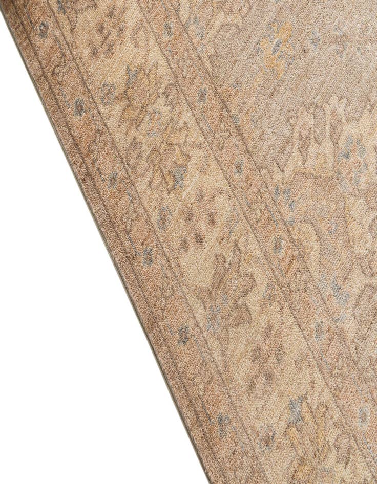 Detail image of 4' 1 x 19'  Hand Knotted Peshawar Ziegler Runner Rug
