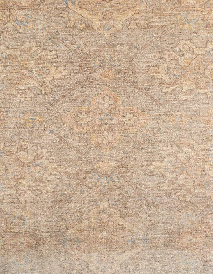Detail image of 4' 1 x 19'  Hand Knotted Peshawar Ziegler Runner Rug