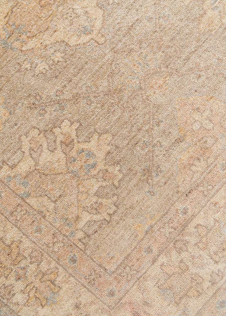 4' 1 x 19' Hand Knotted Peshawar Ziegler Runner Rug