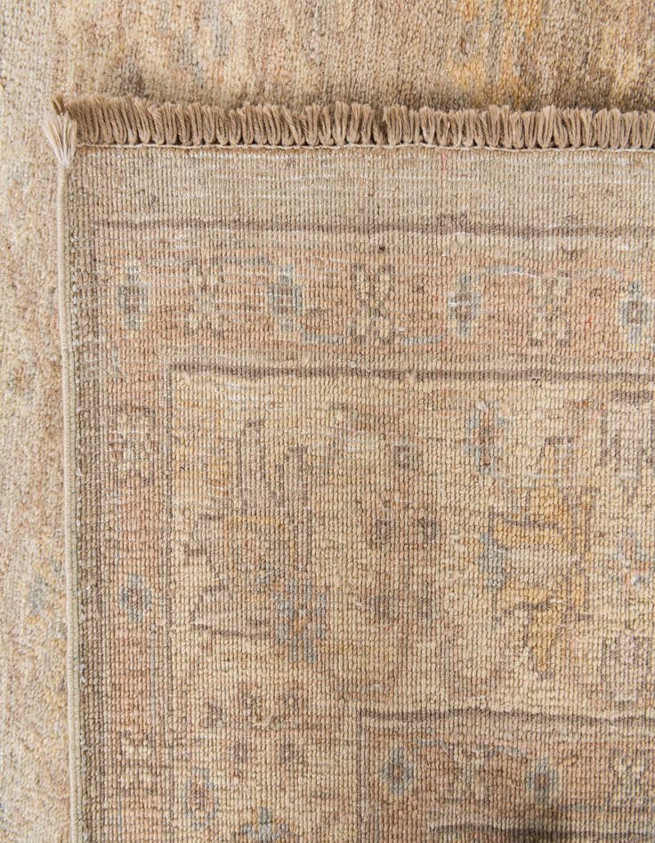 Detail image of 4' 1 x 19'  Hand Knotted Peshawar Ziegler Runner Rug
