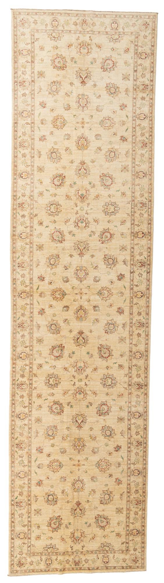 5' x 19'  Hand Knotted Peshawar Ziegler Runner Rug