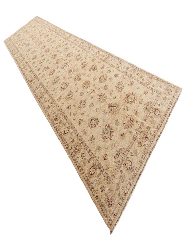 Detail image of 5' x 19'  Hand Knotted Peshawar Ziegler Runner Rug