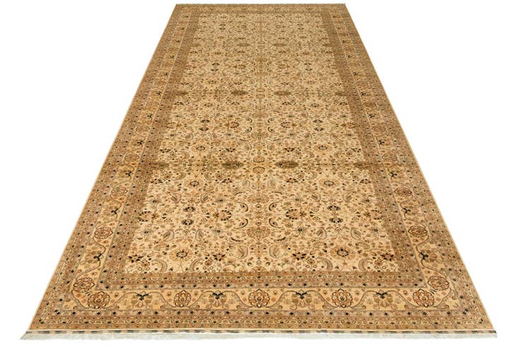 Detail image of 13' 3 x 26' 3 Hand Knotted Peshawar Ziegler Runner Rug