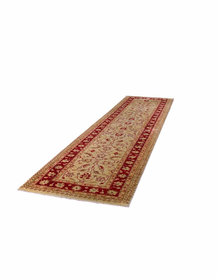 Detail image of 2' 10 x 11' 10 Hand Knotted Peshawar Ziegler Runner Rug