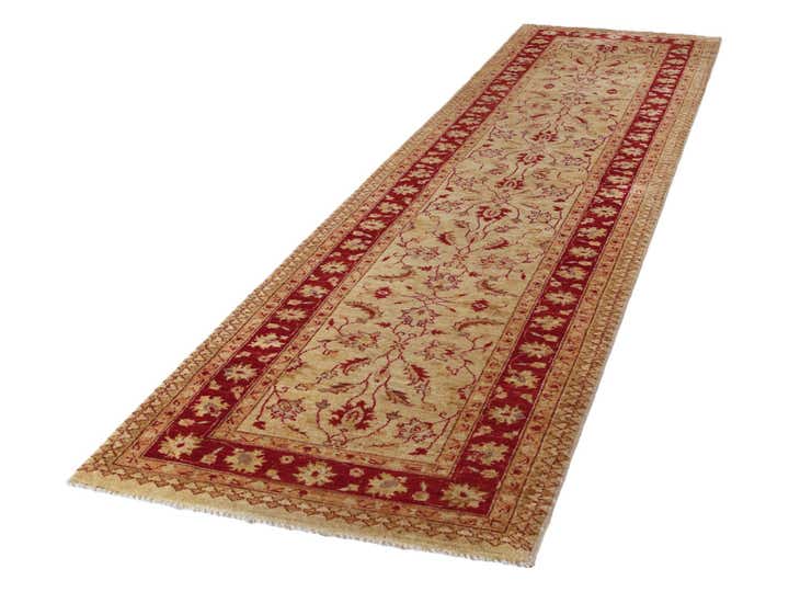 2' 10 x 11' 10 Hand Knotted Peshawar Ziegler Runner Rug