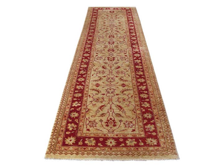 2' 10 x 11' 10 Hand Knotted Peshawar Ziegler Runner Rug