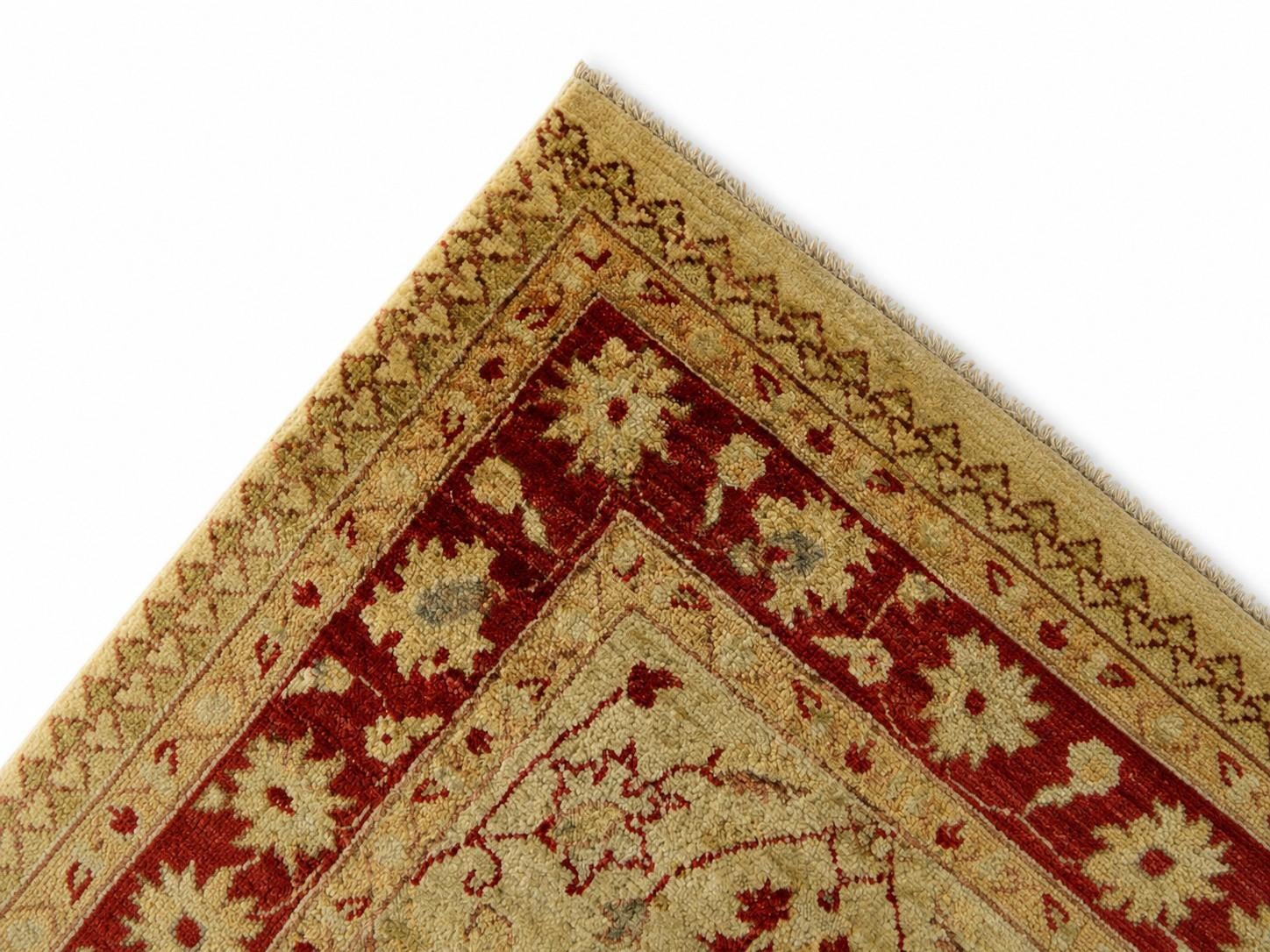 2' 10 x 11' 10 Hand Knotted Peshawar Ziegler Runner Rug
