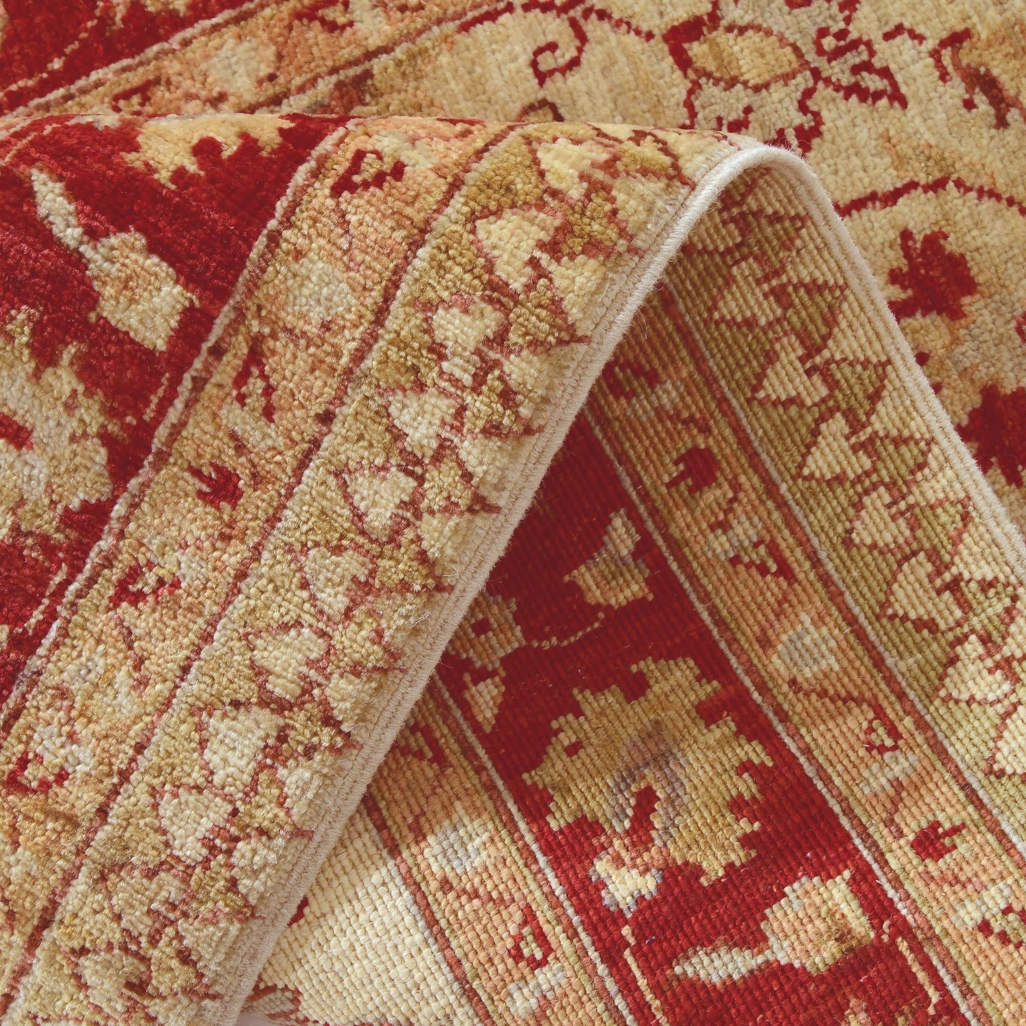 2' 10 x 11' 10 Hand Knotted Peshawar Ziegler Runner Rug