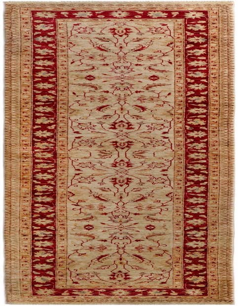 Detail image of 2' 10 x 11' 10 Hand Knotted Peshawar Ziegler Runner Rug