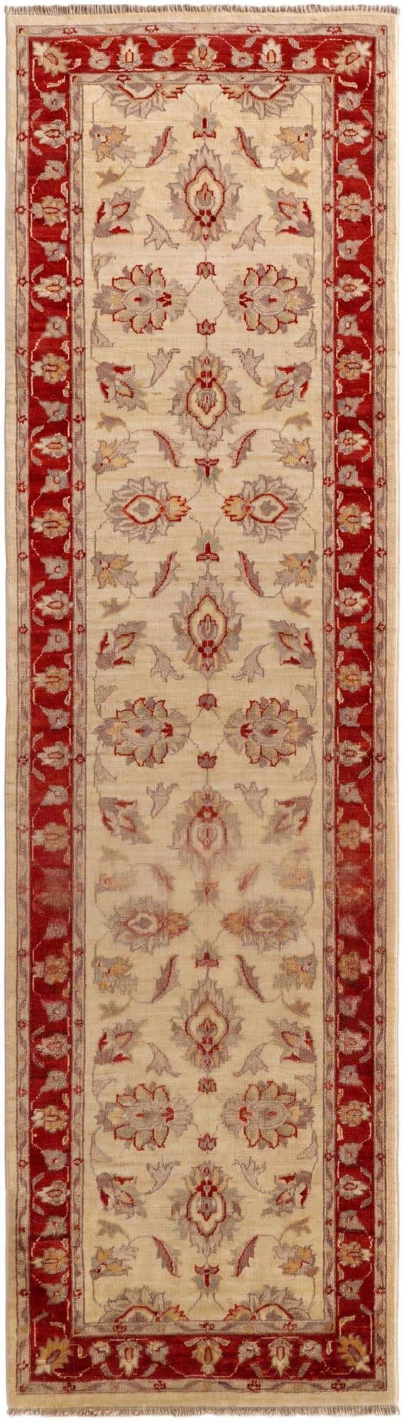 2' 8 x 9' 6 Hand Knotted Peshawar Ziegler Runner Rug