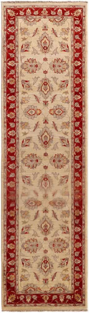 2' 8 x 9' 6 Hand Knotted Peshawar Ziegler Runner Rug
