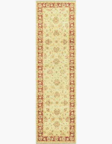 2' 8 x 9' 6 Hand Knotted Peshawar Ziegler Runner Rug