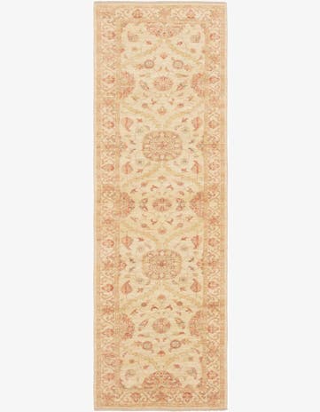 2' 10 x 9' 7 Hand Knotted Peshawar Ziegler Runner Rug