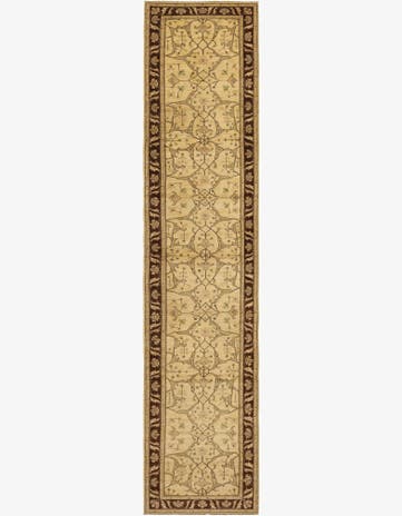 3' 10 x 19' 5 Hand Knotted Peshawar Ziegler Runner Rug
