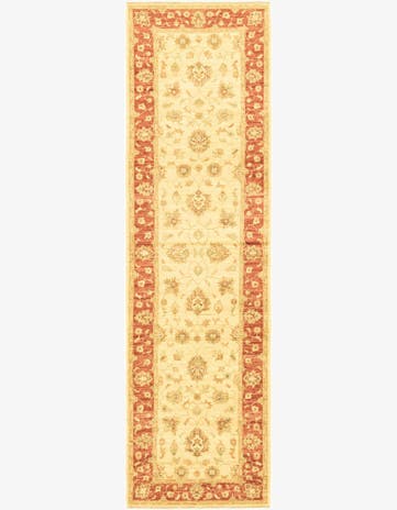 2' 9 x 10' Hand Knotted Peshawar Ziegler Runner Rug