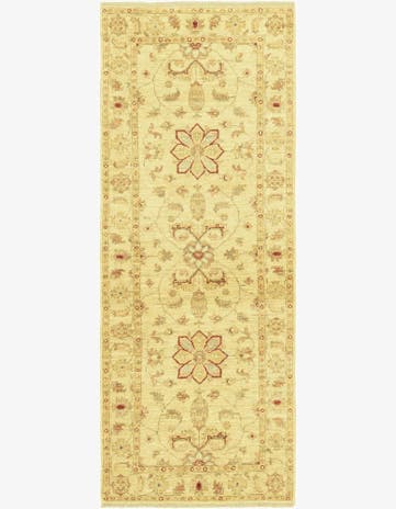 2' 6 x 6' 6 Hand Knotted Peshawar Ziegler Runner Rug