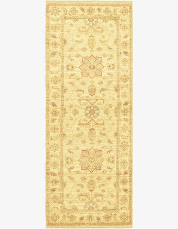 2' 6 x 6' 8 Hand Knotted Peshawar Ziegler Runner Rug