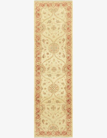 2' 8 x 9' 7 Hand Knotted Peshawar Ziegler Runner Rug