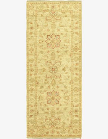 2' 6 x 6' 5 Hand Knotted Peshawar Ziegler Runner Rug