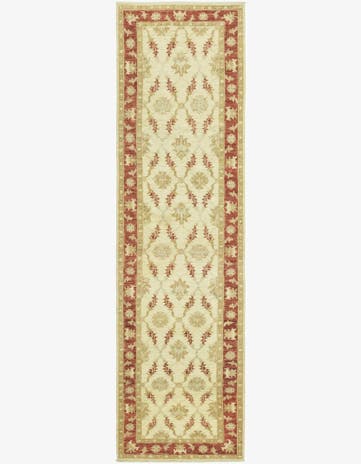 2' 8 x 9' 10 Hand Knotted Peshawar Ziegler Runner Rug