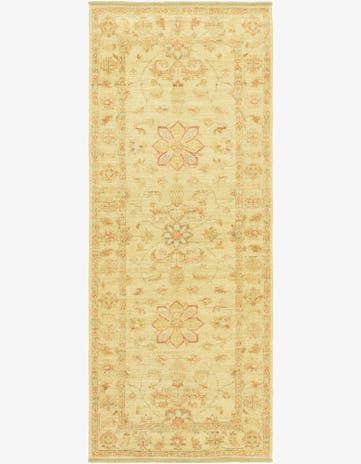 2' 6 x 6' 4 Hand Knotted Peshawar Ziegler Runner Rug