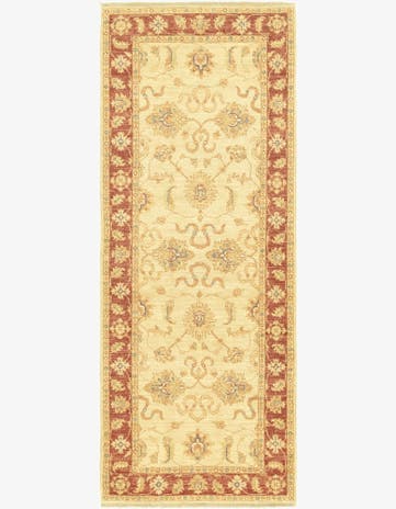 2' 6 x 6' 6 Hand Knotted Peshawar Ziegler Runner Rug