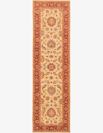 2' 6 x 8' 7 Hand Knotted Peshawar Ziegler Runner Rug