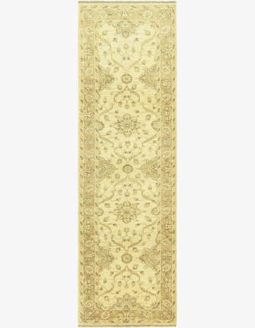 2' 8 x 9' 3 Hand Knotted Peshawar Ziegler Runner Rug