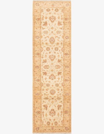 2' 10 x 9' 11 Hand Knotted Peshawar Ziegler Runner Rug