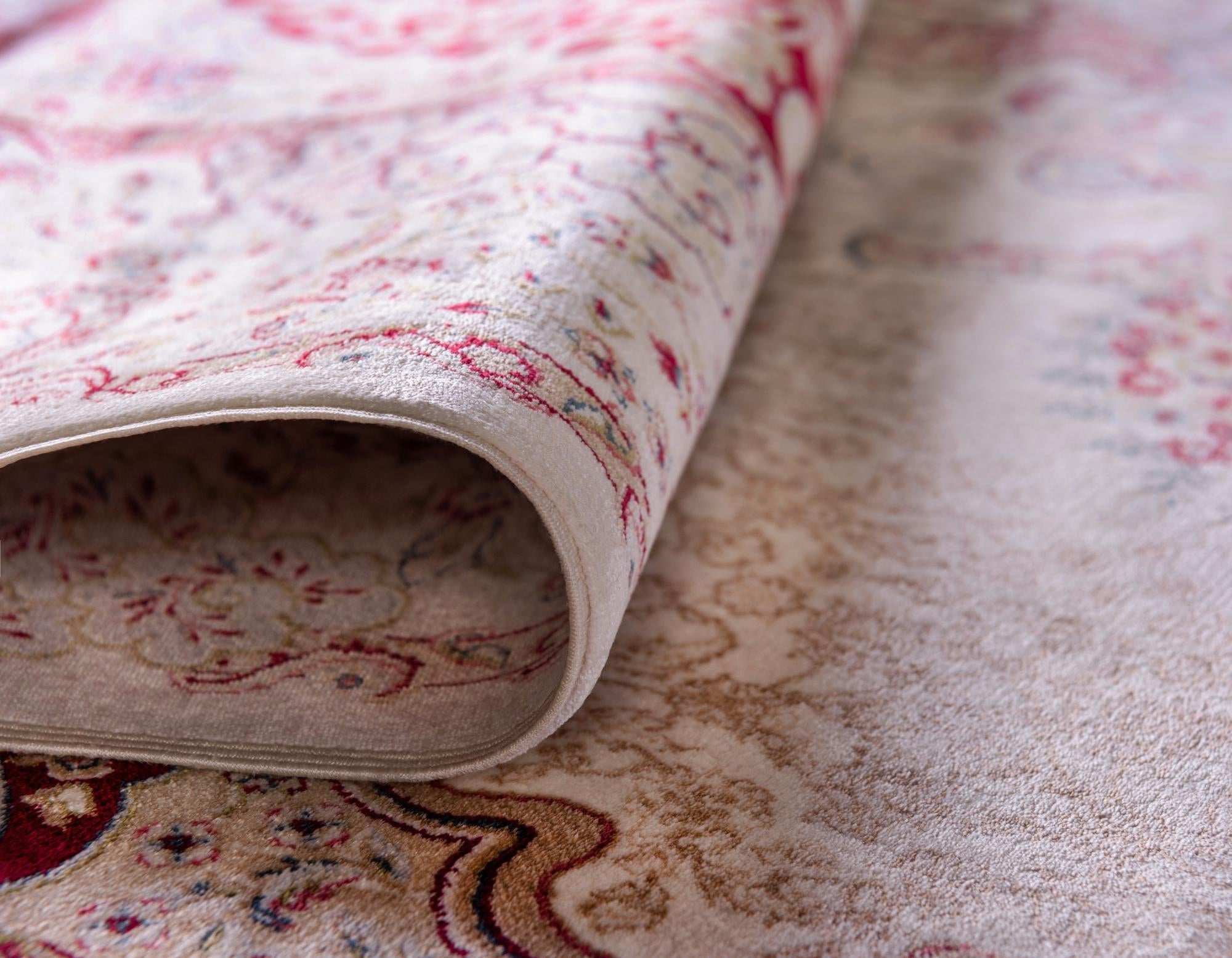 2' 7 x 9' 10 Qom Bamboo Silk Runner Rug