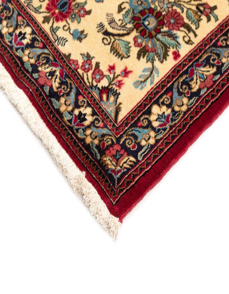 Detail image of 2' 7 x 6' 9  Hand Knotted Qom Persian Runner Rug