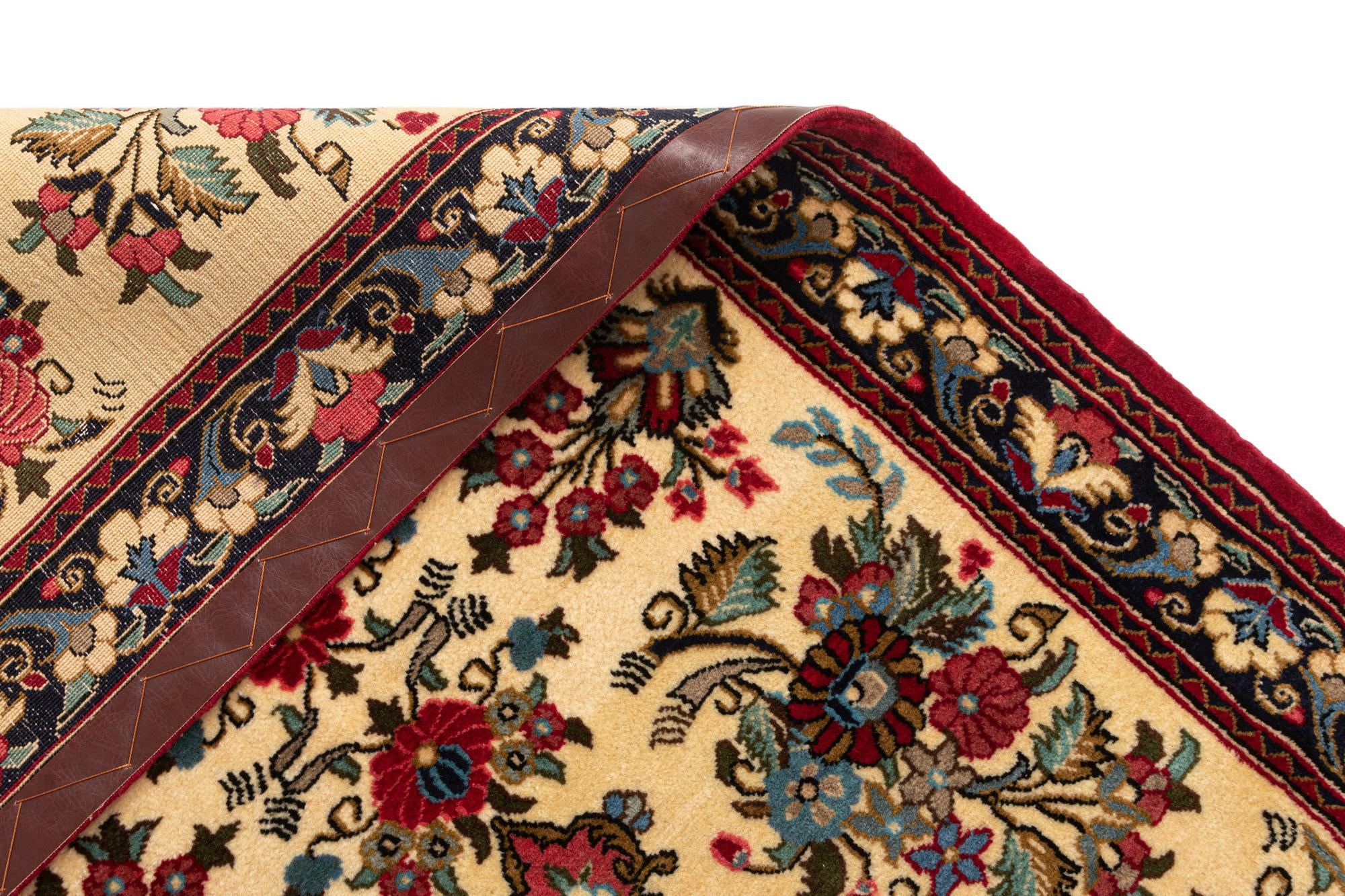 2' 7 x 6' 9 Hand Knotted Qom Persian Runner Rug