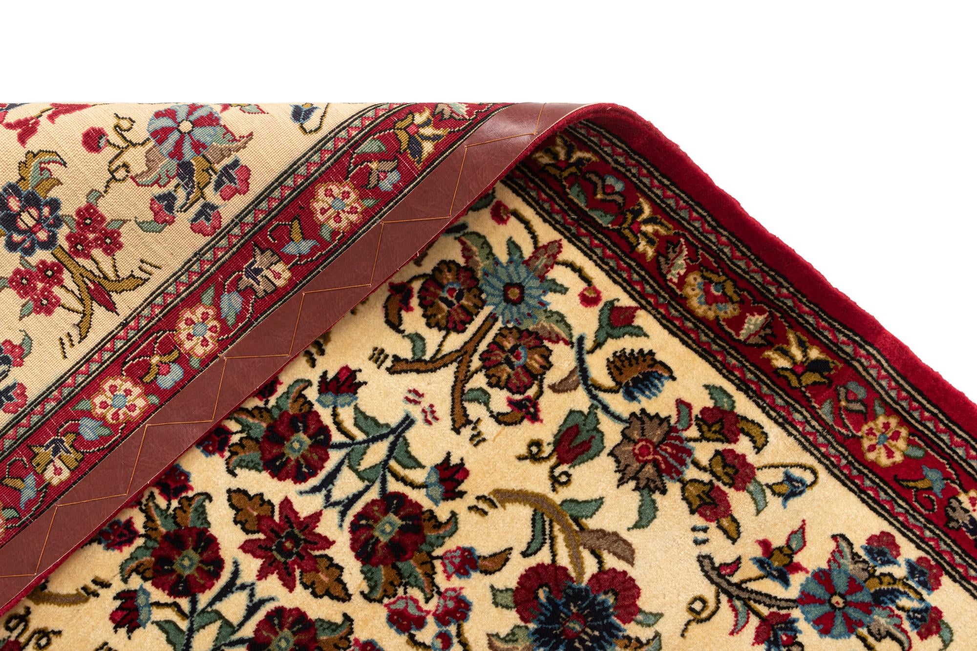 2' 8 x 6' 5 Hand Knotted Qom Persian Runner Rug
