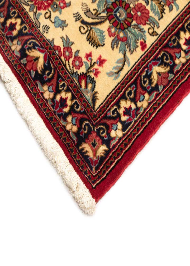 2' 7 x 6' 11 Hand Knotted Qom Persian Runner Rug