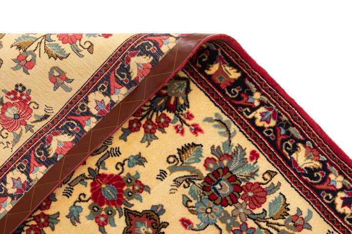2' 7 x 6' 11 Hand Knotted Qom Persian Runner Rug