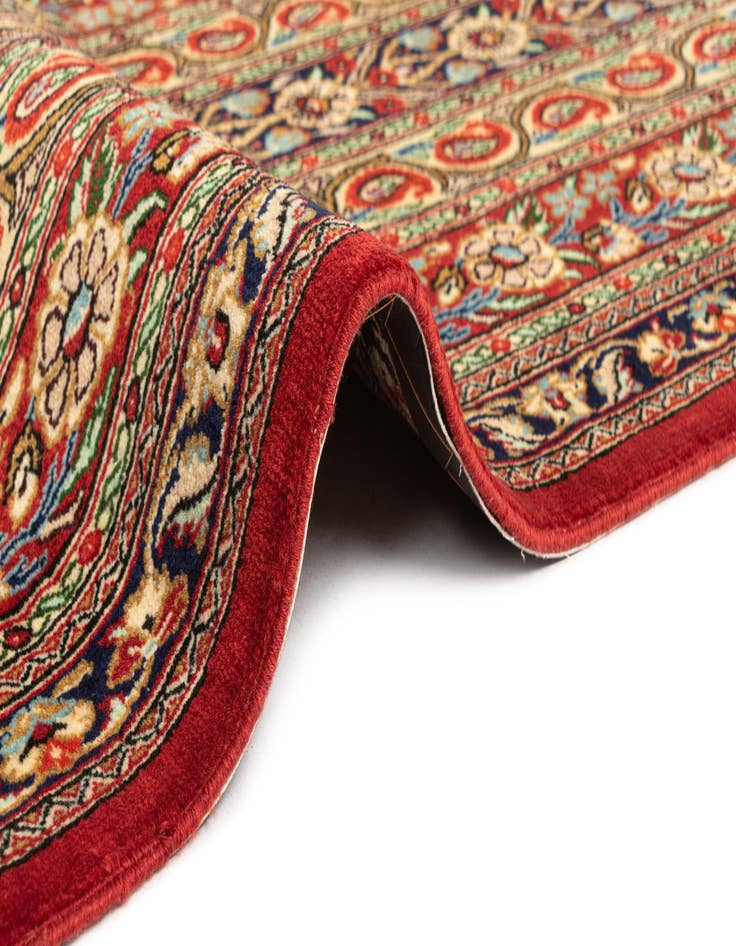 Detail image of 2' 6 x 6' 5  Hand Knotted Qom Persian Runner Rug