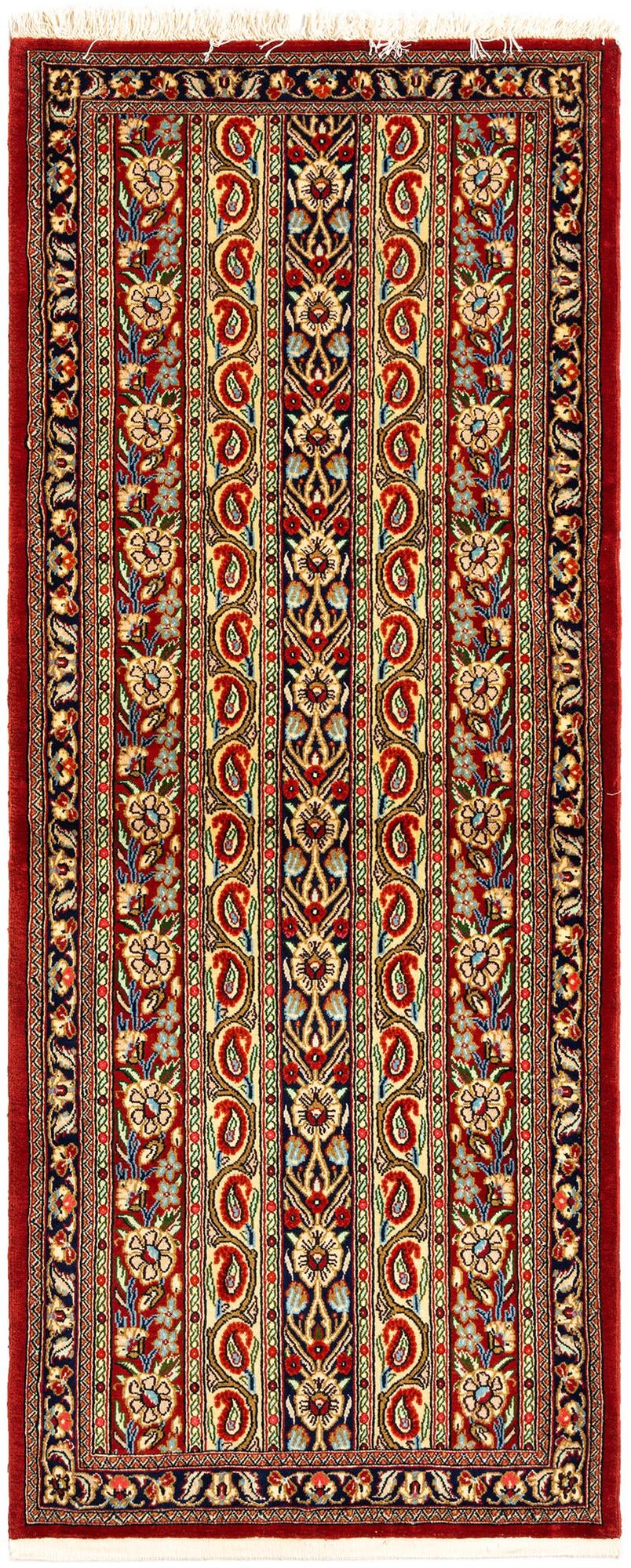 75cm x 195cm anudado a mano Qom Alfombra Persa Pasillera