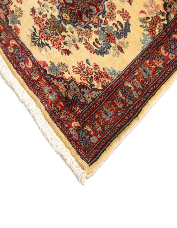 Detail image of 2' 7 x 6' 10  Hand Knotted Qom Persian Runner Rug