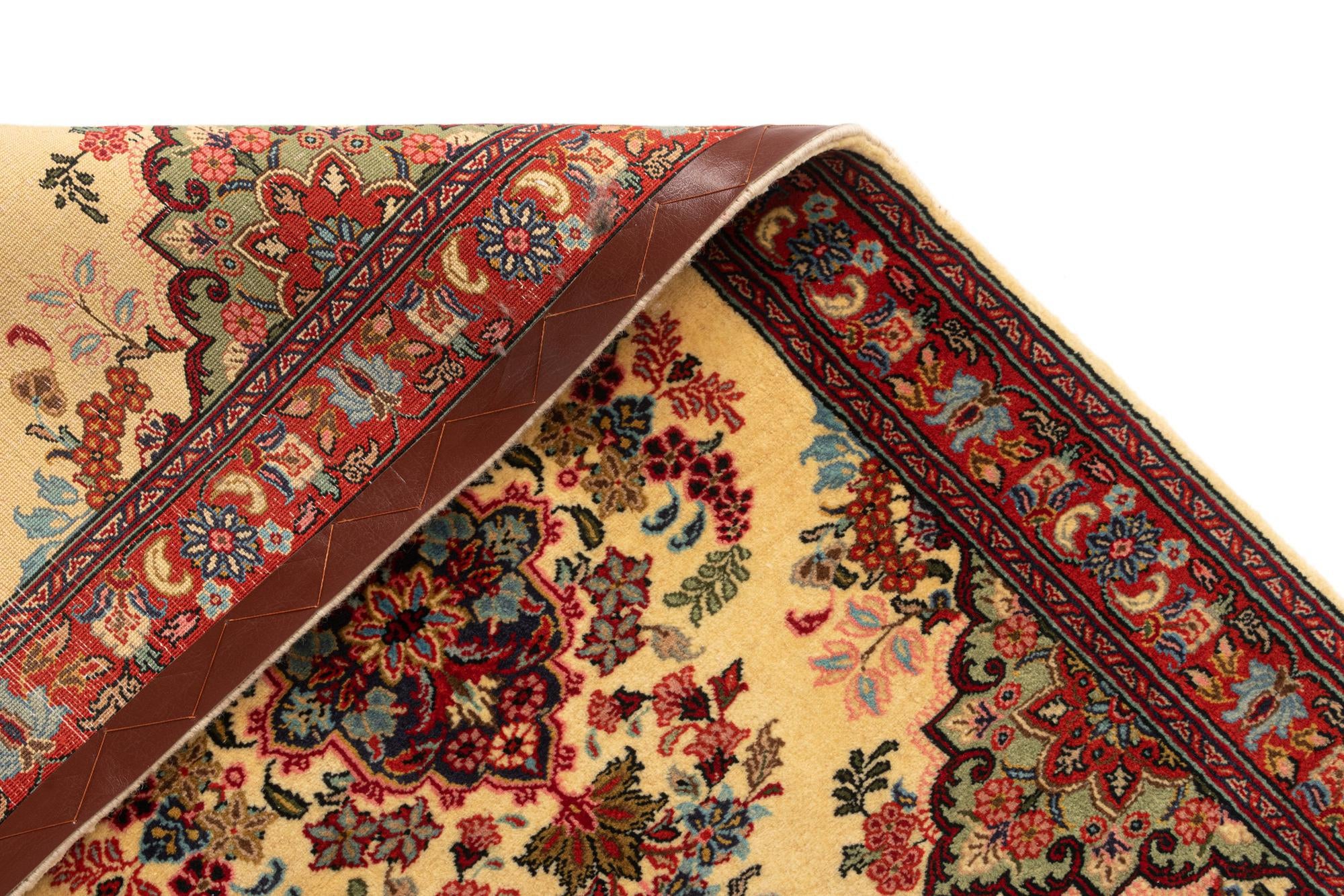 2' 7 x 6' 10 Hand Knotted Qom Persian Runner Rug