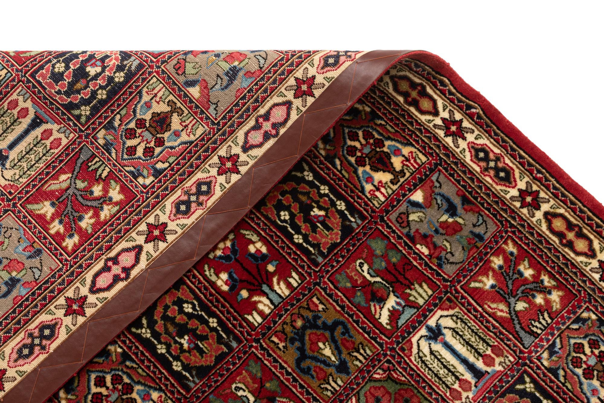 2' 6 x 6' 10 Hand Knotted Qom Persian Runner Rug