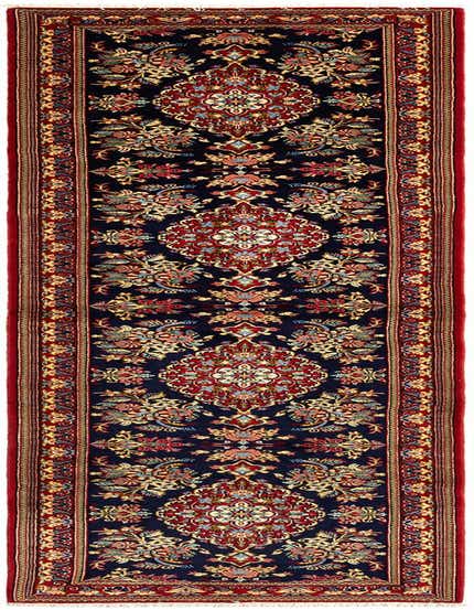 2' 10 x 13' 1 Hand Knotted Qom Persian Runner Rug