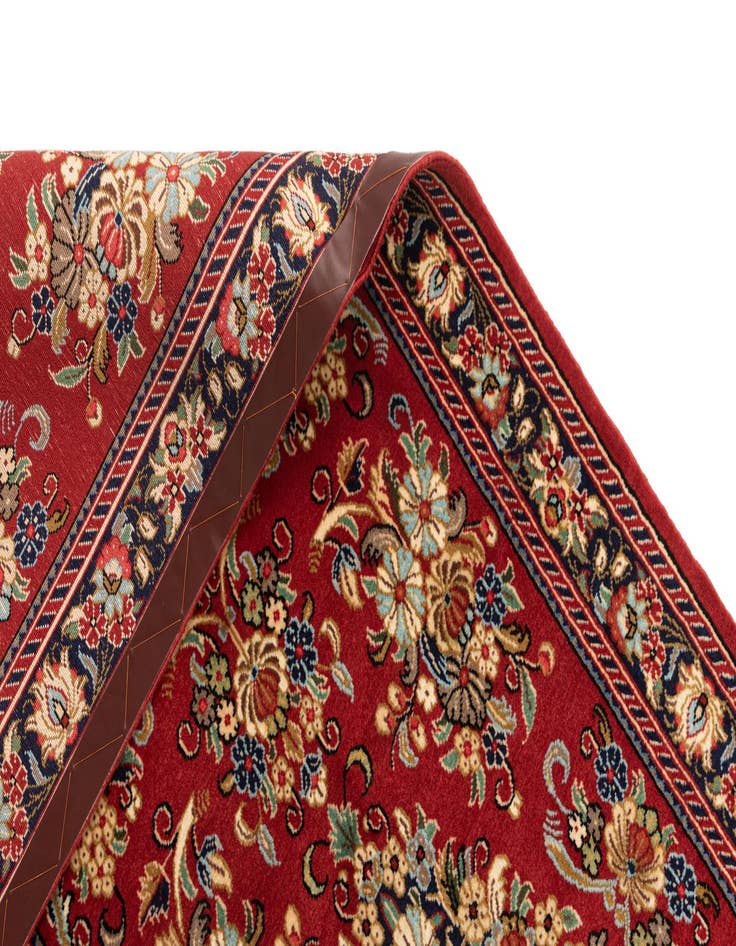 Detail image of 2' 7 x 13' 11  Hand Knotted Qom Persian Runner Rug