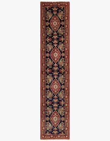 2' 10 x 13' 1 Hand Knotted Qom Persian Runner Rug
